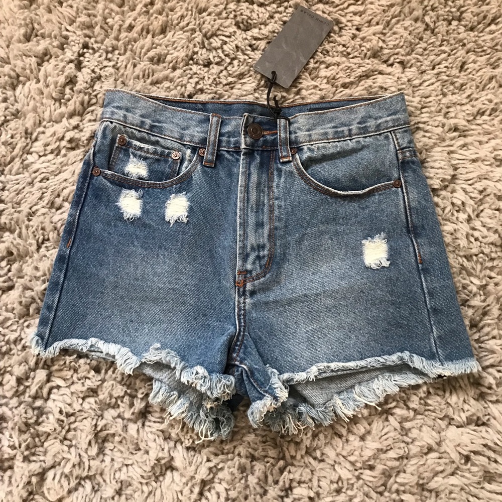 Denim Colab jean shorts NWT